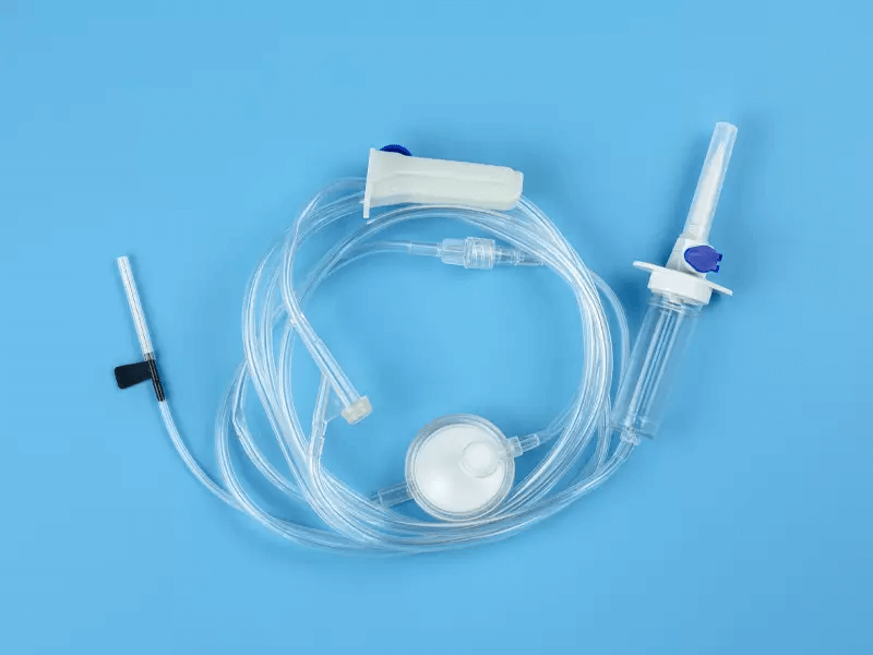 Disposable Infusion Set with Precision Filter